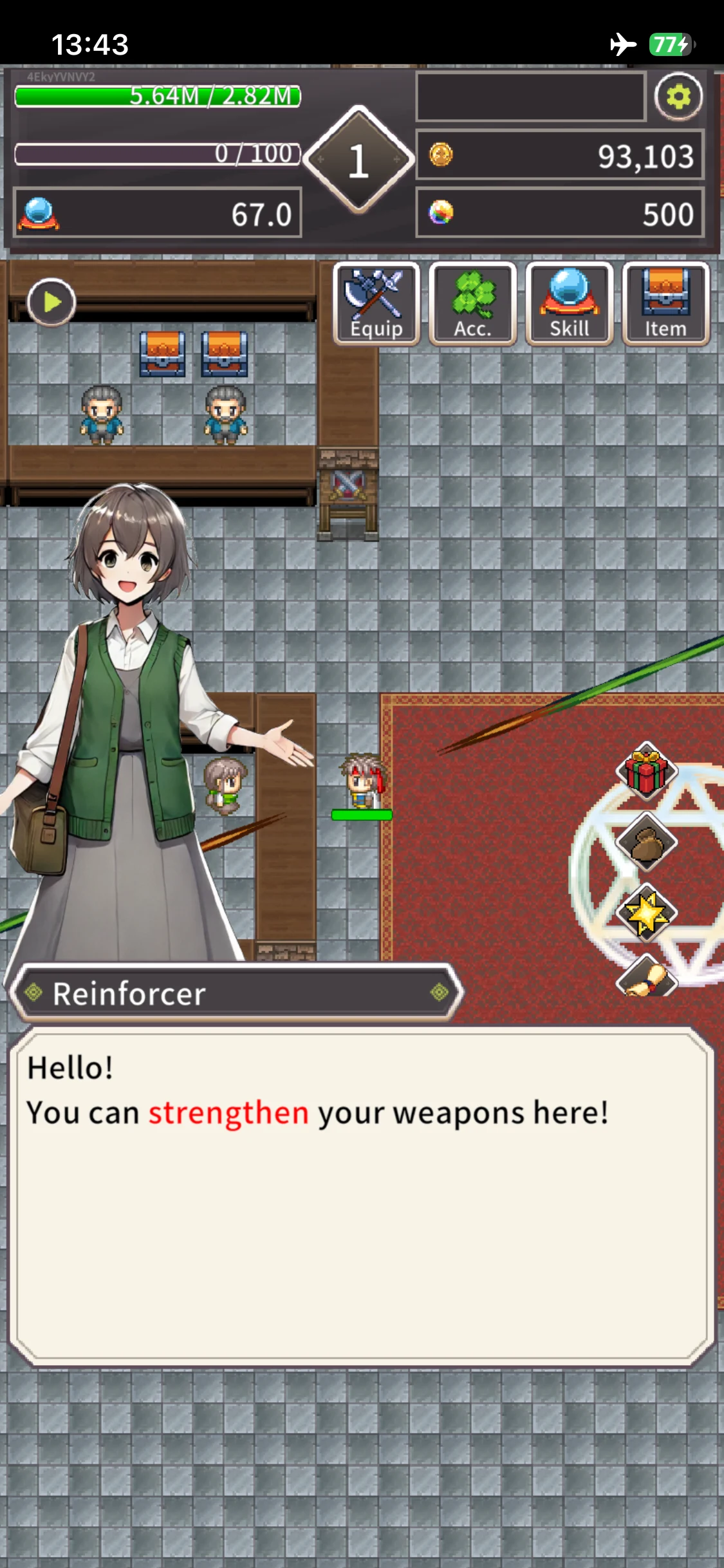 Idle&Replayable Spinning Hero screenshot